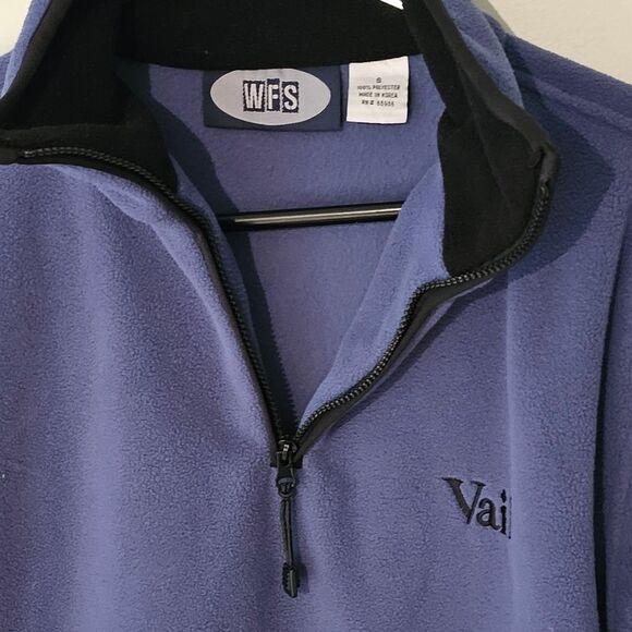 Vail Blue Quarter Zip Pullover Fleece Size Small - Picture 3 of 5